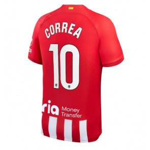 Atletico Madrid Angel Correa #10 Hemmatröja 2023-24 Kortärmad